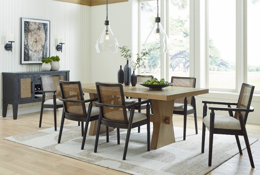 DINING SET GALLIDEN D841 (TABLE + 6 CHAIRS) PACKAGE