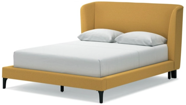 BEDS MALOKEN QUEEN UPH BED W/ROLL SLATS B452-81 116.8CM*185.4C