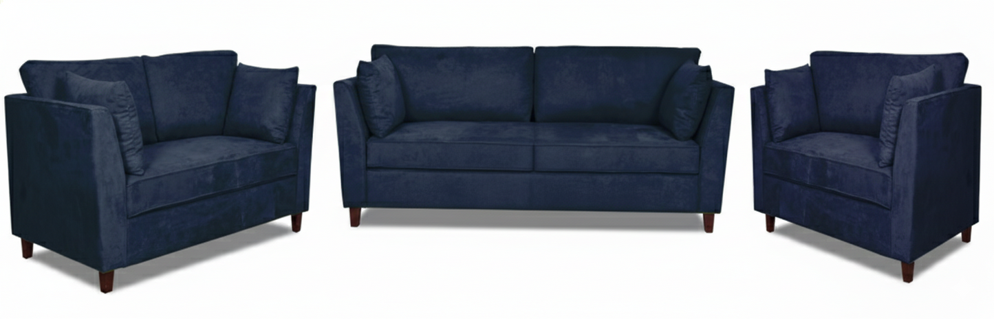 Sofa Miranda 321 Navy Blue (Limited 3 Months Warranty)