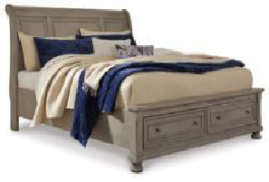 BEDS LETTNER KING PANEL WITH STORAGE B733 3P