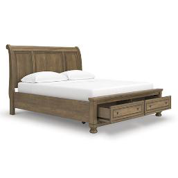 BEDS VANDENMORE W1 KING STORAGE SLEIGH BED 4P B779