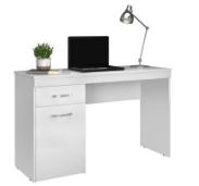 Office Table Vitoria 29100/03 1 Drawer With 1 Door 120*76*45Cm White ( Limited 3 Months Warranty )