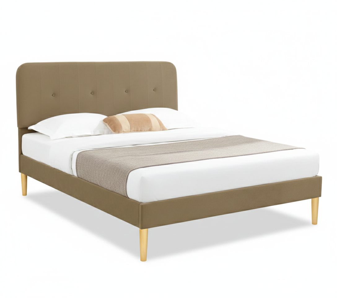 Beds Sf916 Linen 180*200 Brown (Limited 3 Months Warranty)