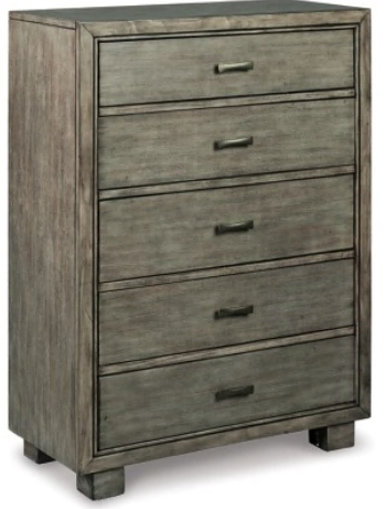 COMMODE ARNETT B552-46 5 DRAWERS 119.3CM*80.0CM*40.6CM GRAY