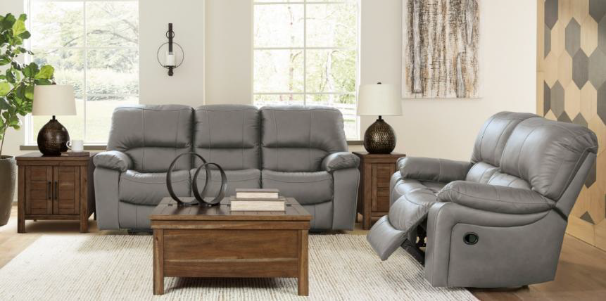 SOFA RECLINING POWER LEESWORTH LEATHER U43835 3PCS PACKAGE