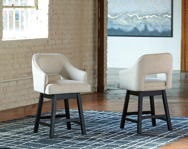 SWIVEL BARSTOOL UPH TALLENGER D380-724