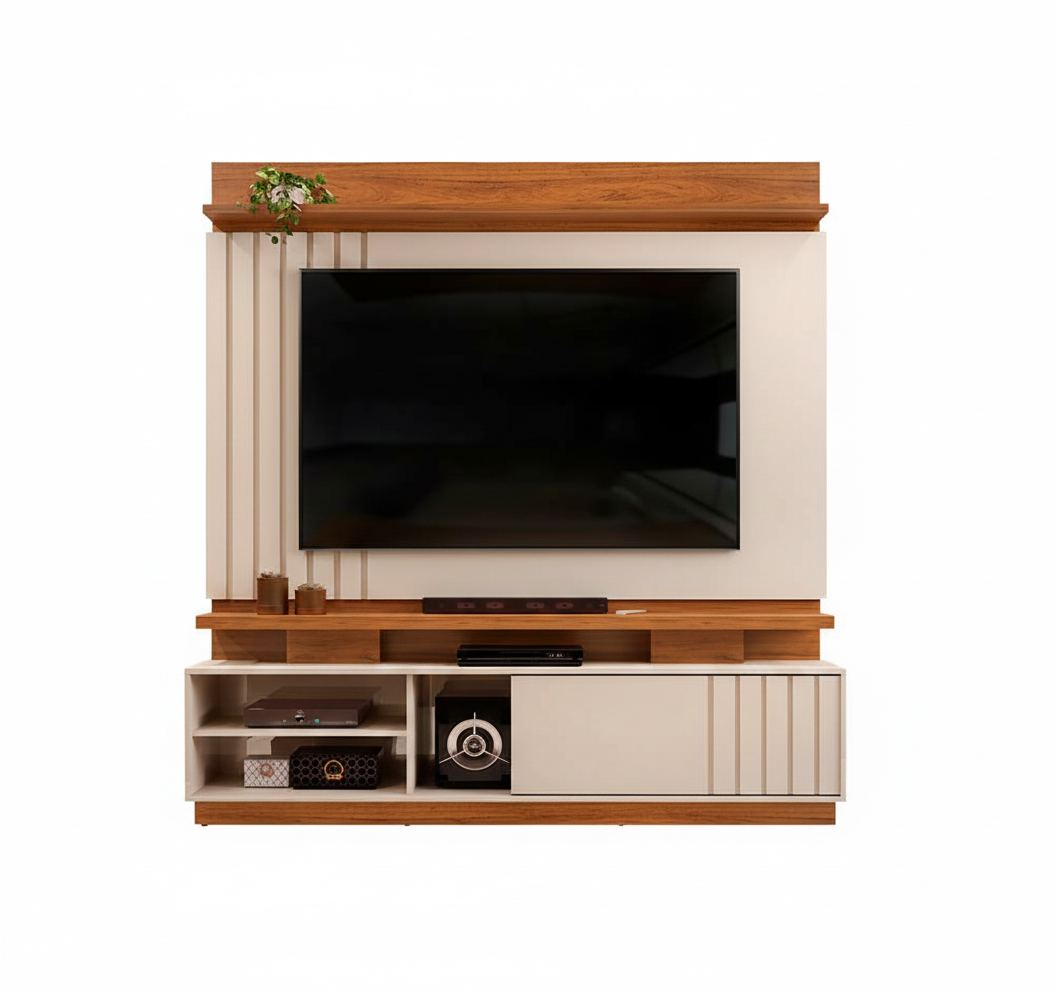 Tv Stand Detroit 25687222 Up To 70 183*190*39Cm Freijo/Off White (Limited 3 Months Warranty)