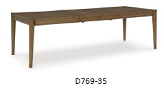 DINING TABLE EXT RECT ROWANHOWE D769-35