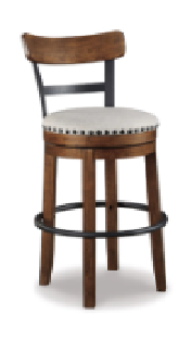 DINING CHAIR VALEBECK TALL UPH SWIVEL BARSTOOL(1/CN) D546-430