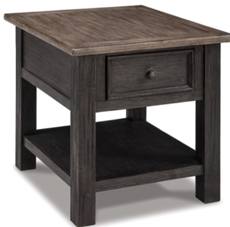 COFFEE TABLE TYLER CREEK RECTANGULAR END TABLE T736-3 63.7CM*60.9CM*68.5CM GRAYISH BR