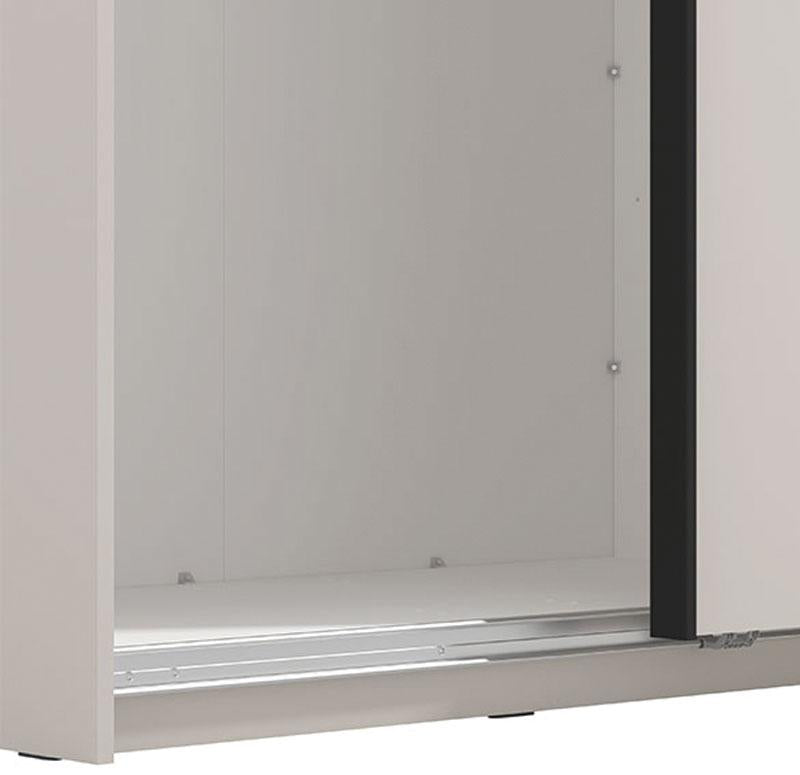 Wardrobe Belfort 220 Og 2 Sliding Doors 220*62*205Cm Off White (Limited 3 Months Warranty)