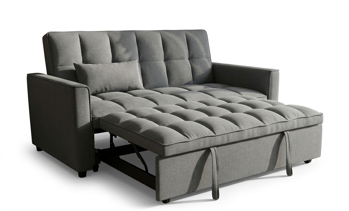 Sofa Bed YL-91841 Loveseat Sleeper GREY (limited 3 months warranty )