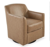 SOFA BRADNEY SWIVEL ACCENT CHAIR A3000323 736.6mm W x 812.8mm D x 838.2mm