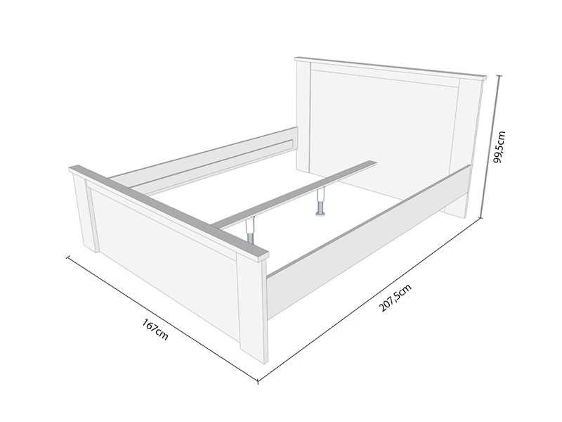 Beds Kent Super Queen 99.5Cm*167.0Cm*207.5Cm