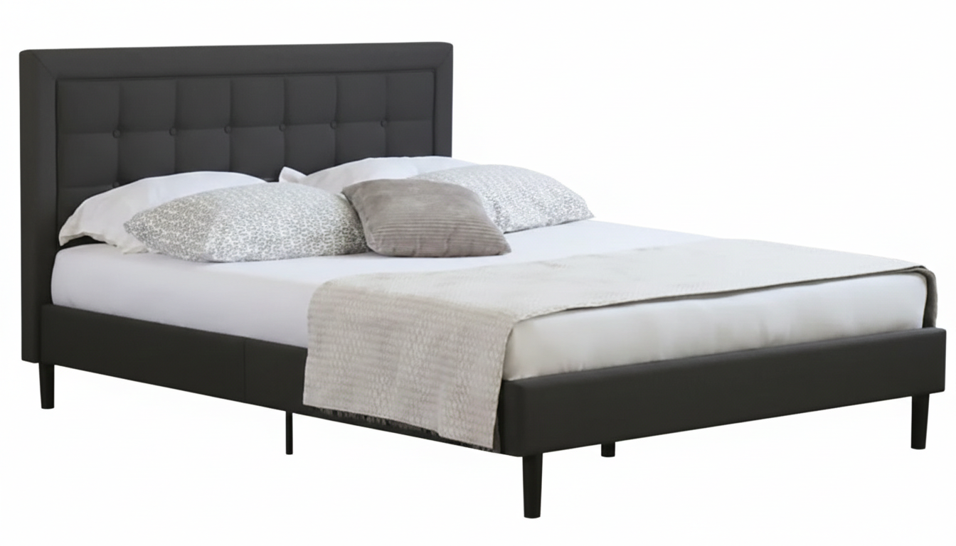 Beds Sf1052 1009-30 Linen 160*200 Dark Grey (Limited 3 Months Warranty)