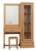 Dresser Minimalist 1 Door & 2 Drawers Shelve N-Wb