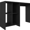 Office Table Matrix 3827 Four Niches  110*35*72.5Cm Black (Limited 3 Months Warranty)
