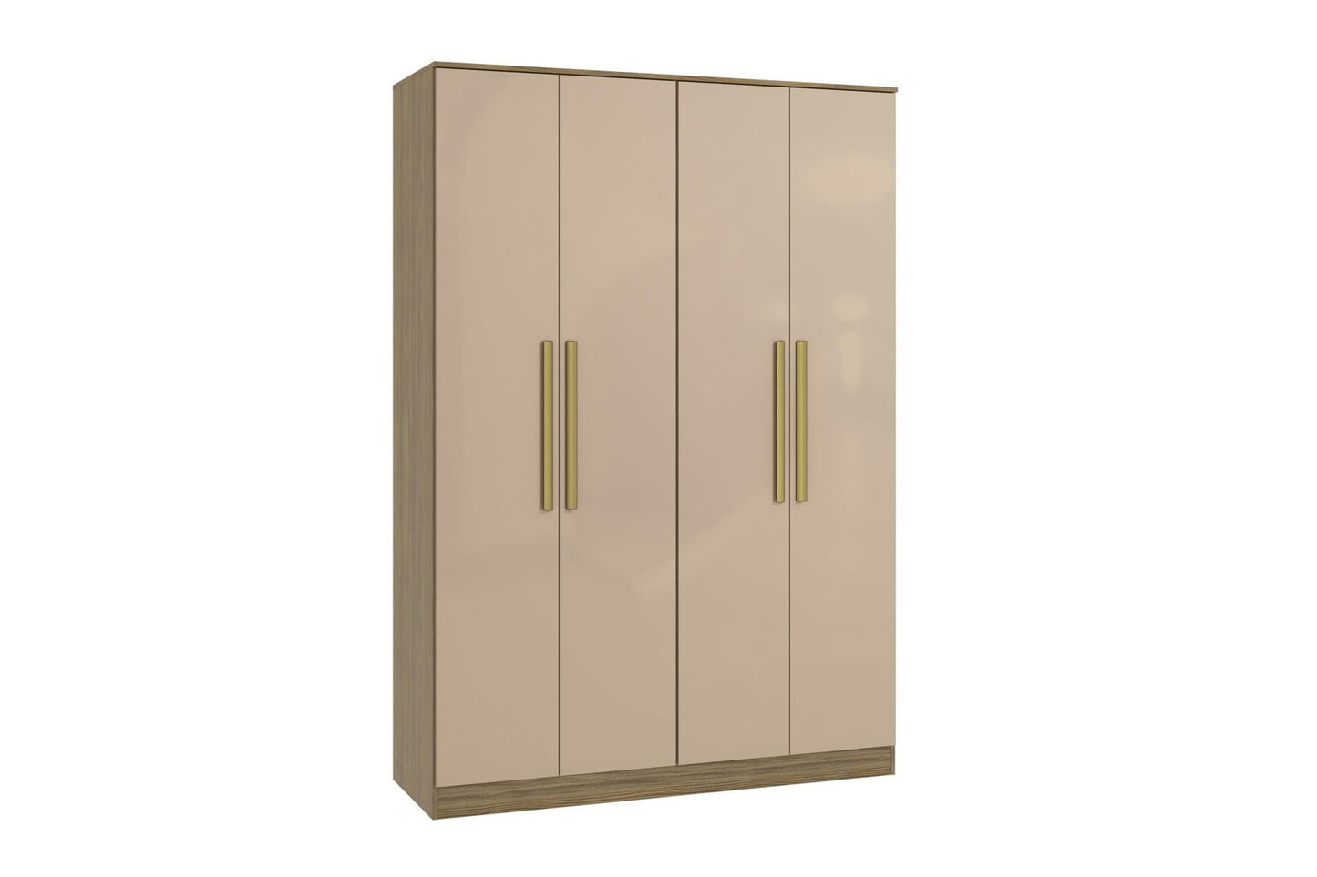 Wardrobe N536-Ngmc 4 Doors With 2 Drawers  230*158*56Cm Ngmc (Limited 3 Months Warranty)