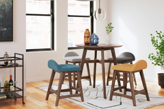 DINING TABLE LYNCOTT (1 TABLE + 4 CHAIRS) PACKAGE