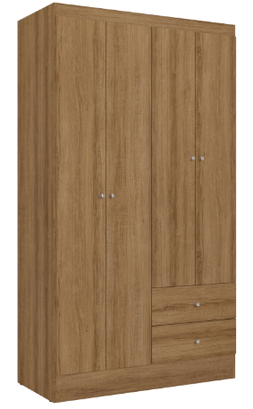 Wardrobe Astro 4P 5672 4 Doors 2 Drawers 182.0Cm*102.0Cm*47.0Cm (Limited 3 Months Warranty )