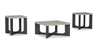 COFFEE TABLE SET SHARSTORM (3 PCS) T251-13