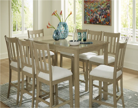 DINING SET CALMORO D602 (TABLE + 6 CHAIRS) PACKAGE