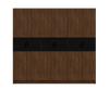 Wardrobe Rome 6 Doors Walnut (Limited 3 Months Warranty)