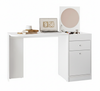 Dresser Desejo 10629-135 2 Doors With 1 Drawer And Mirror  129*76*45Cm White  (Limited 3 Months Warranty)
