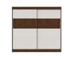 Wardrobe Belfast 2Sliding Doors Walnut (Limited 3 Months Warranty)