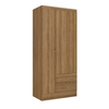 Wardrobe Astro 3P 5693 3 Doors 2 Drawers   182.0Cm*81.0Cm*47.0Cm Almendra (Limited 3 Months Warranty)