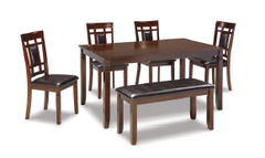 DINING SET BENNOX DINING ROOM TABLE SET (6/CN) D384-325 76.5CM*91.4CM*152.4CM