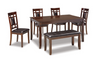 DINING SET BENNOX DINING ROOM TABLE SET (6/CN) D384-325 76.5CM*91.4CM*152.4CM