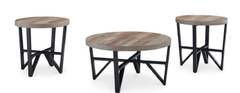 COFFEE TABLE SET DEANLEE (3 PCS) T235-13 Cocktail table : 863.6mm W x 863.6mm D x 431.8mm H
