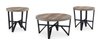 COFFEE TABLE SET DEANLEE (3 PCS) T235-13 Cocktail table : 863.6mm W x 863.6mm D x 431.8mm H