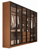 Wardrobe Veneza Ven 16-163 6 Glassdoo Rs 243*230*56.5 Cm Itauba Ambar (Limited 3 Months Warranty)