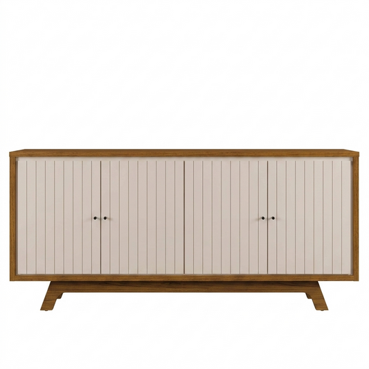 Buffet Brise 22504222 4 Doors  180*80.5*35.7Cm Freijo/Off White  (Limited 3 Months Warranty)