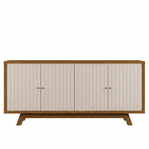Buffet Brise 22504222 4 Doors  180*80.5*35.7Cm Freijo/Off White  (Limited 3 Months Warranty)