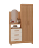 Console Teresina 1028R-515 Multipurpose  W101Cm*H180Cm*D40.5Cm Canela/ Off White (Limited 3 Months Warranty)