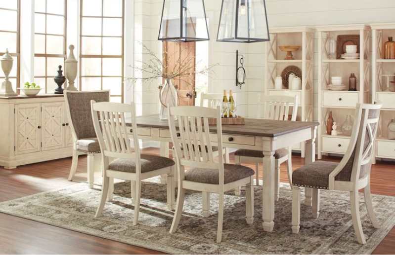 DINING TABLE BOLANBURG ( 1 TABLE + 8 Chairs)