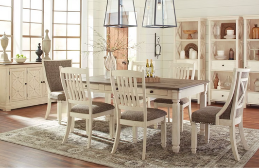 DINING TABLE BOLANBURG ( 1 TABLE + 8 Chairs)