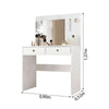 Dresser Ideal 992440.7 2 Drawers  137*90*52Cm White  (Limited 3 Months Warranty)