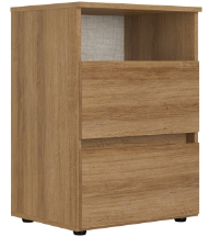Night Stand Condessa 5886 2 Drawers  W48*H68*D38Cm Almendra (Limited 3 Months Warranty )
