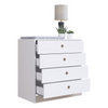Commode Cr40100 4 Drawers  74.5*73*42.2Cm White/Smoked Lacca  (Limited 3 Months Warranty)