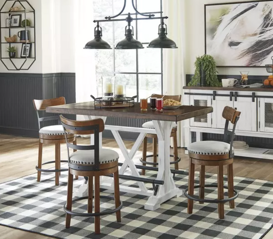 Counter Table Valebeck D546 (Table + 6 barstool) Package