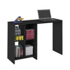 Office Table Matrix 3827 Four Niches  110*35*72.5Cm Black (Limited 3 Months Warranty)
