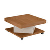 Coffee Table Saara 4614 Space On The Top  63*63*33.5Cm Cherry/Off White  (Limited 3 Months Warranty)