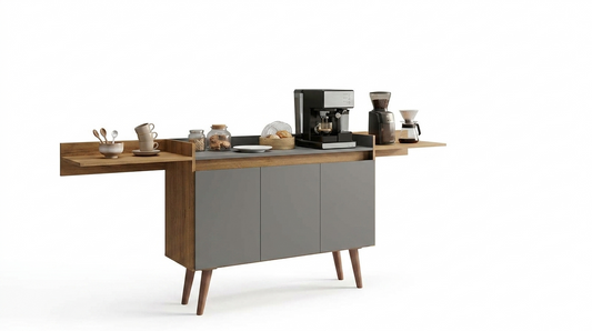 Cabinet Retro 5336R-423 3 Doors  H86*W109*D38Cm Canela / Black ( Limited 3 Months Warranty )