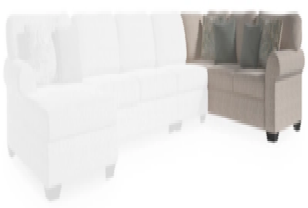 Sofa RAF SOFA W/CORNER WEDGE Alyadaria 1130449