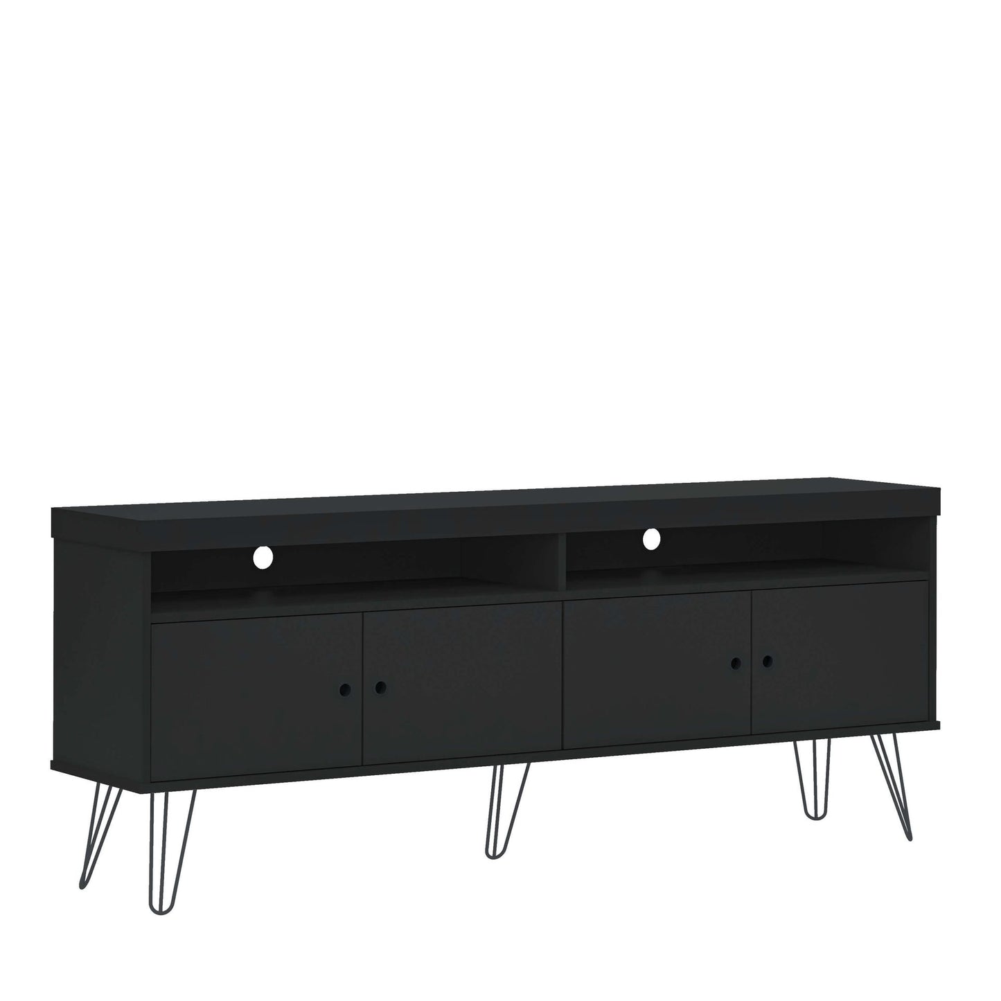 Tv Stand Liberty 4609 Up To 65 / 4 Doors  160*33.5*62Cm Black (Limited 3 Months Warranty)