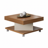 Coffee Table Saara 4614 Space On The Top  63*63*33.5Cm Cherry/Off White  (Limited 3 Months Warranty)